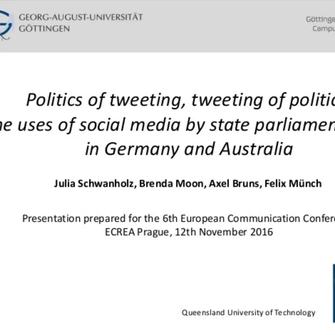 Politics of tweeting, tweeting of politics: The uses of social media by state parliamentarians in Germany and Australia